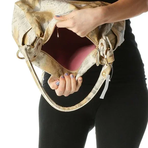 Joan Rivers Beige Crossbody Bag - Picture 3 of 3